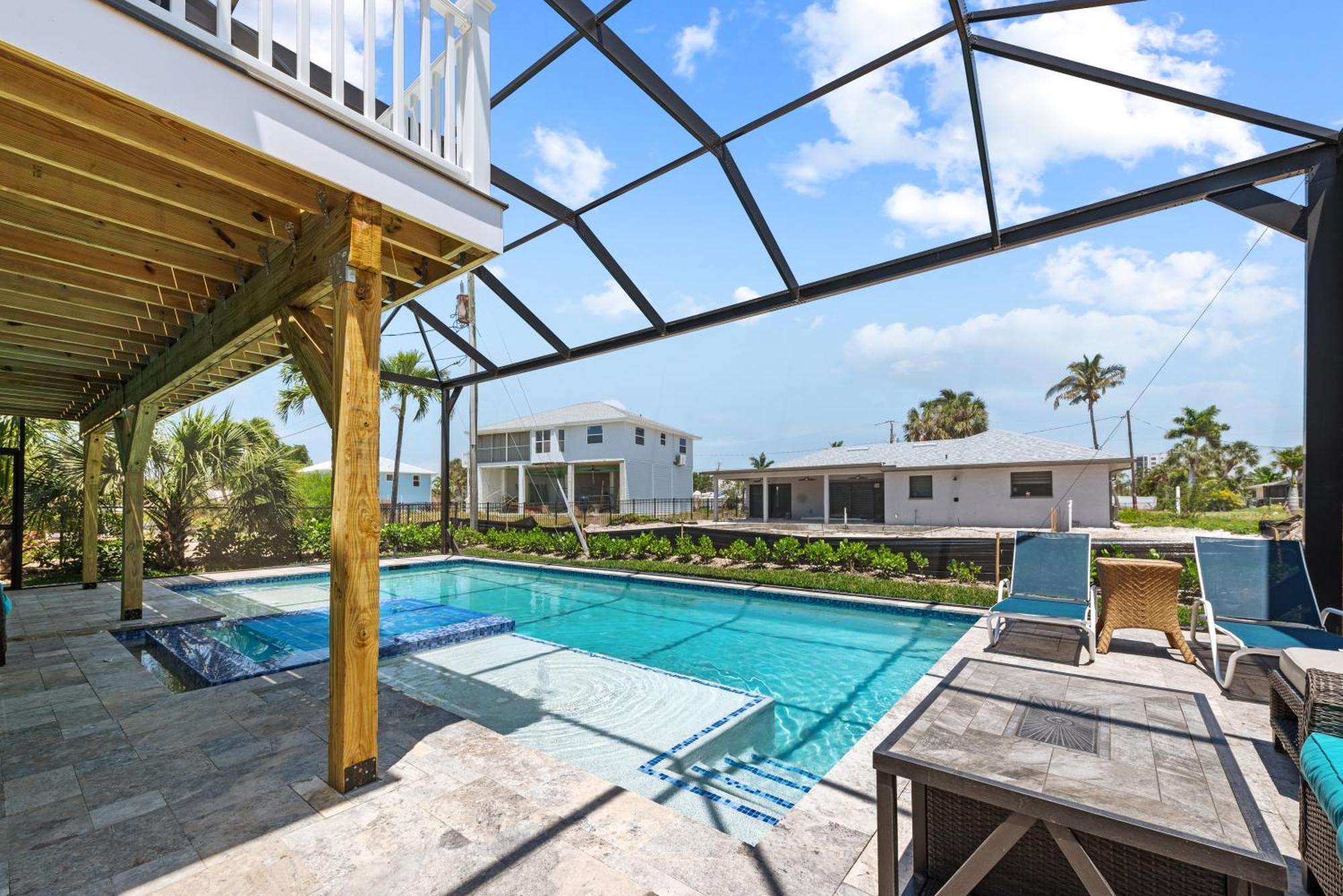 Heated Pool Home Steps To The Beach 포르 마이어스 비치 외부 사진